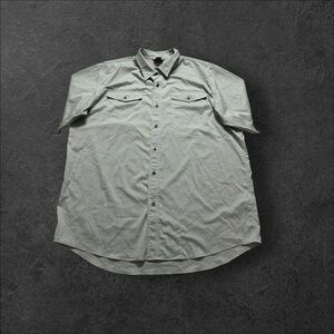 Ariat Rebar Shirt Mens XL /TG Teal Vented Button Down Short Sleeve Outdoors